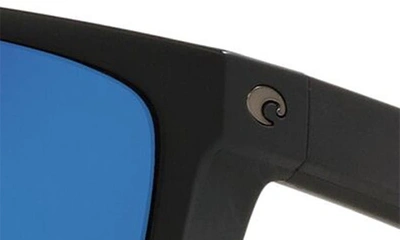 Shop Costa Del Mar 62mm Square Sunglasses In Black Blue