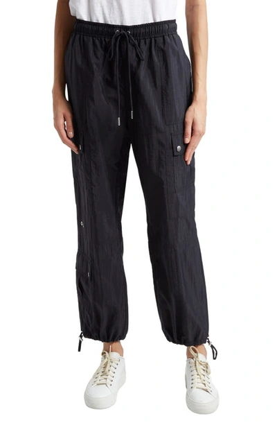 Cinq À Sept Nitsan Tie-cuff Cargo Pants In Black
