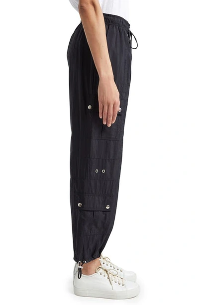 Cinq À Sept Nitsan Tie-cuff Cargo Pants In Black