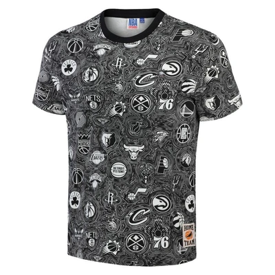 Shop Staple Nba X  Black All Teams Fusion T-shirt