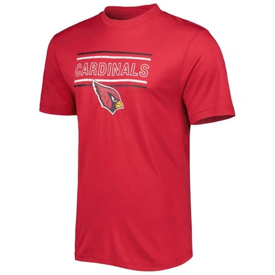 Shop Concepts Sport Cardinal/black Arizona Cardinals Badge Top & Pants Sleep Set
