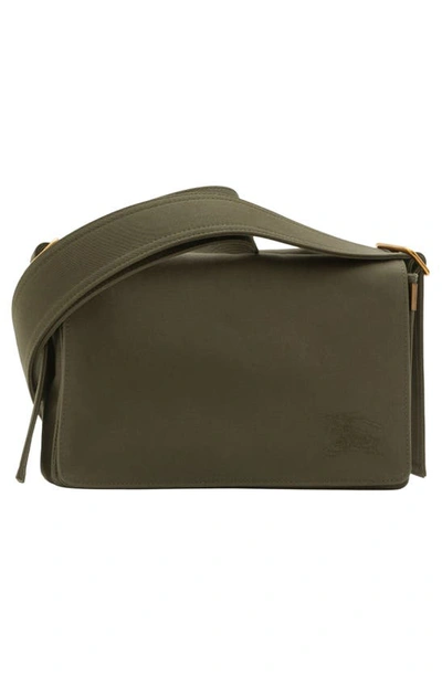 Shop Burberry Trench Crossbody Bag In Olive