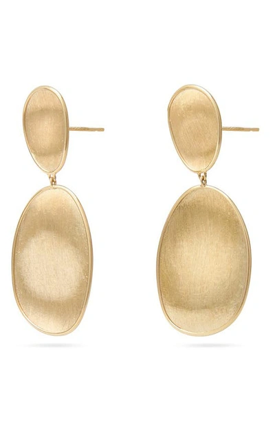 Shop Marco Bicego Lunaria Drop Earrings In Yellow Gold