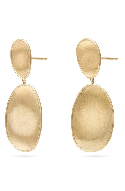 Marco Bicego 18k Yellow Gold Lunaria Two Tiered Drop Earrings In Yellow Gold
