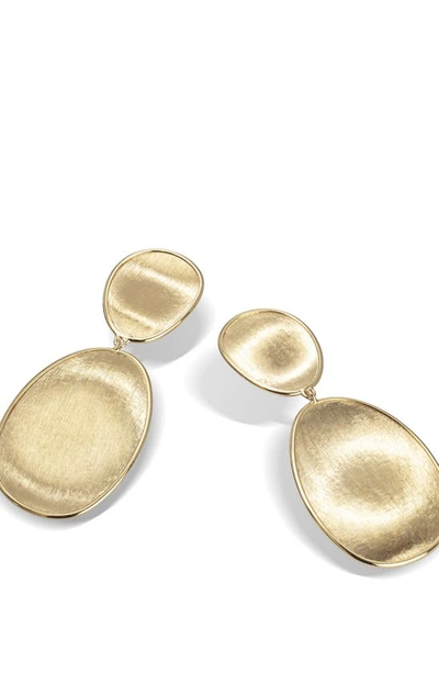 Shop Marco Bicego Lunaria Drop Earrings In Yellow Gold