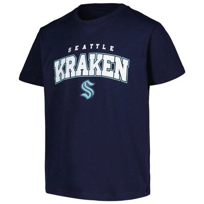Shop Levelwear Youth  Deep Sea Blue Seattle Kraken Little Richmond Core T-shirt In Navy