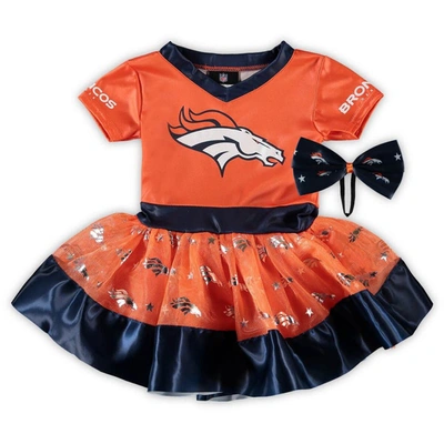 Shop Jerry Leigh Girls Toddler Orange Denver Broncos Tutu Tailgate Game Day V-neck Costume