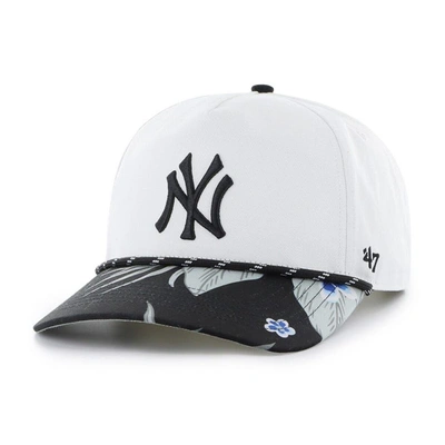 Shop 47 ' White New York Yankees Dark Tropic Hitch Snapback Hat