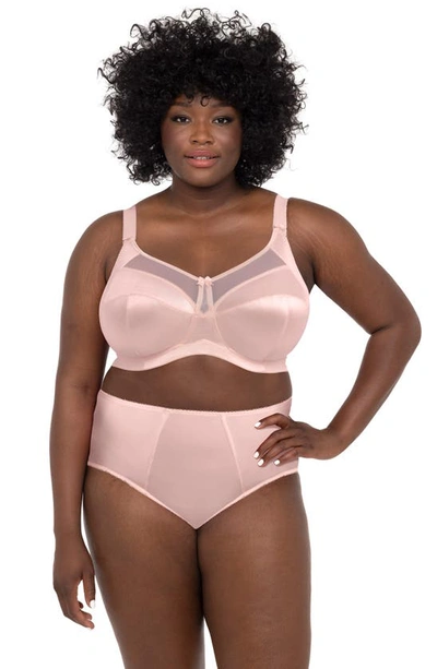 Goddess Keira Side Support Wire-free Bra In Pearl Blush