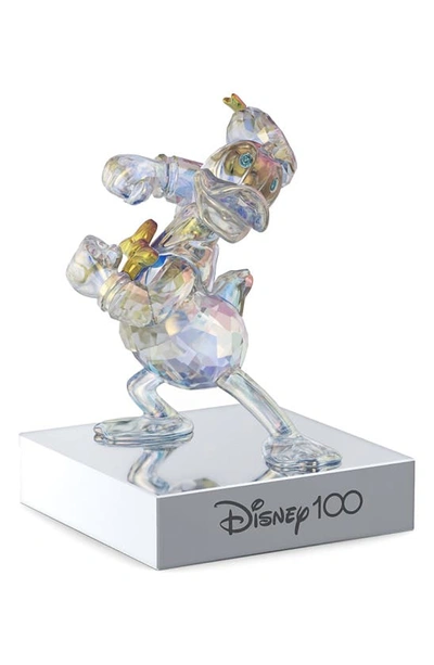 Shop Swarovski Disney 100 Donald Duck Crystal Figurine In Multicolored