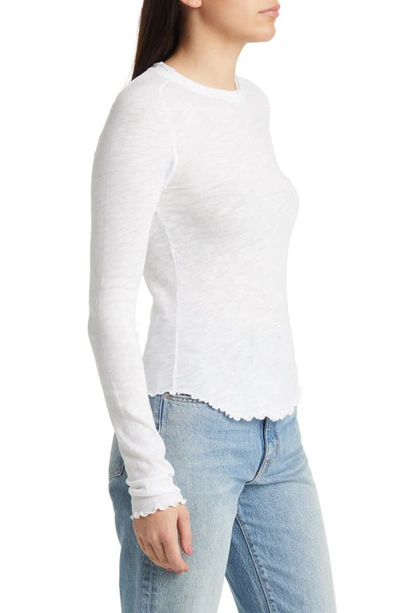 Free People Be My Baby Long Sleeve Knit Top In Ivory