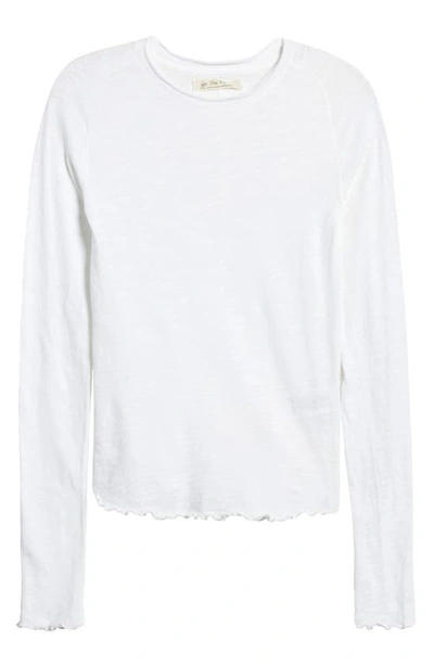 Free People Be My Baby Long Sleeve Knit Top In Ivory