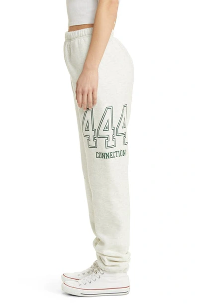 Shop The Mayfair Group 444 Cotton Blend Logo Sweatpants In Grey