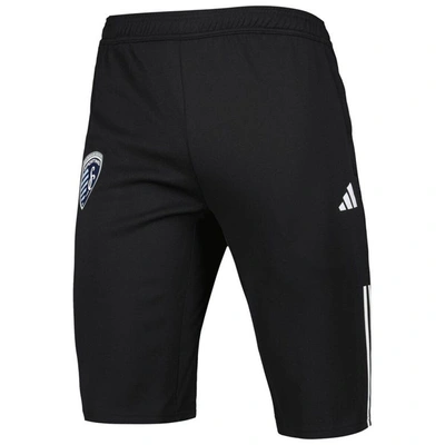 Shop Adidas Originals Adidas Black Sporting Kansas City 2023 On-field Training Aeroready Half Pants