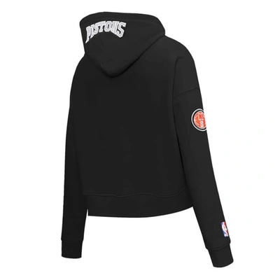 Shop Pro Standard Black Detroit Pistons 2023/24 City Edition Cropped Pullover Hoodie