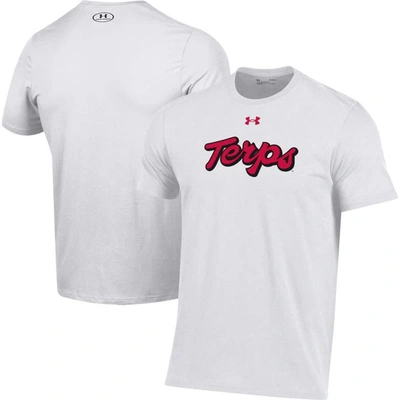 Shop Under Armour White Maryland Terrapins Script T-shirt