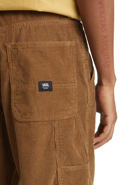 Shop Vans Drill Chore Relaxed Fit Cotton Corduroy Pants In Sepia