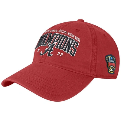 Shop Legacy Athletic Crimson Alabama Crimson Tide 2022 Sugar Bowl Champions Adjustable Hat In Cardinal