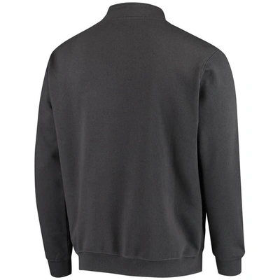 Colosseum Men's Rutgers Scarlet Knights Tortugas Logo Quarter-zip Jacket In Charcoal