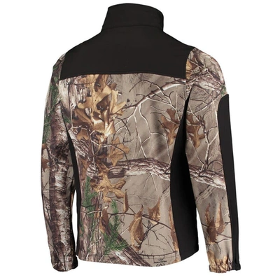 Shop Dunbrooke Realtree Camo/black Green Bay Packers Circle Hunter Softshell Full-zip Jacket