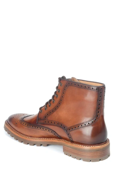 Shop Warfield & Grand Rockford Wingtip Boot In Tan