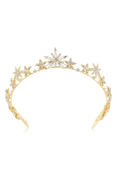 Shop Brides And Hairpins Brinley Star Crown In Gold