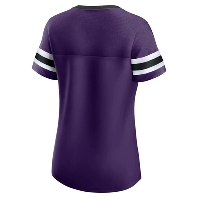 Shop Fanatics Branded Purple Baltimore Ravens Plus Size Original State Lace-up T-shirt