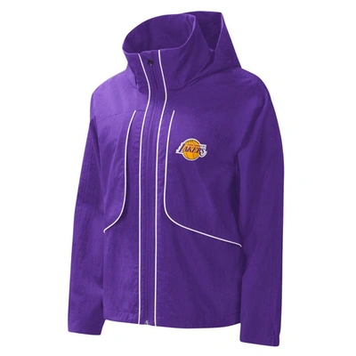 Shop G-iii 4her By Carl Banks Purple Los Angeles Lakers Last Shot Full-zip Hoodie
