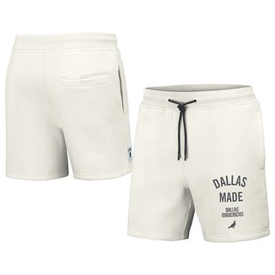 Shop Staple Nba X  Cream Dallas Mavericks Heavyweight Fleece Shorts