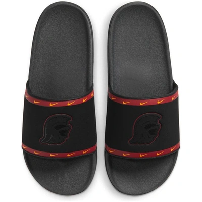 Shop Nike Usc Trojans Team Off-court Slide Sandals In Black