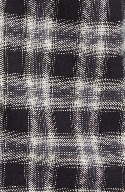 Shop Wax London Shelly Plaid Flannel Button-up Shirt In Black/ White