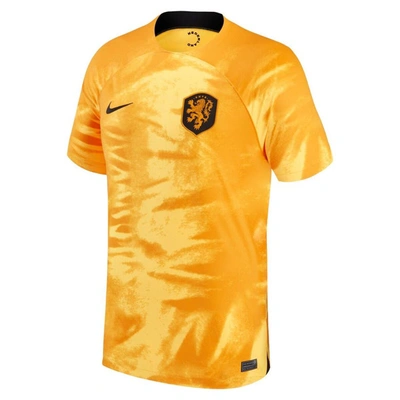 Shop Nike Youth  Orange Netherlands National Team 2022/23 Home Breathe Stadium Replica Blank Jersey
