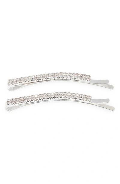 Shop Petit Moments Izzy 2-pack Barrettes In Silver