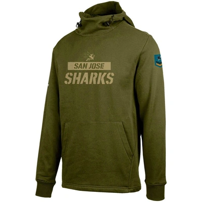 Shop Levelwear Green San Jose Sharks Delta Shift Pullover Hoodie
