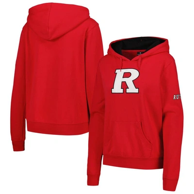 Shop Stadium Athletic Scarlet Rutgers Scarlet Knights Team Big Logo Pullover Hoodie