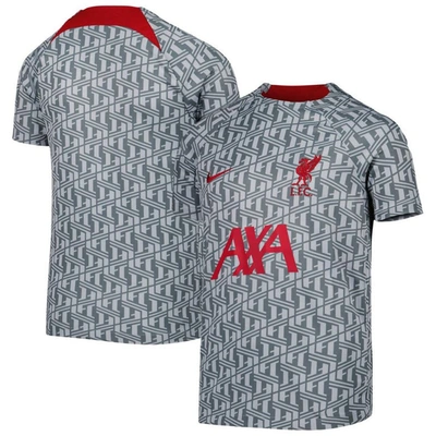 Shop Nike Youth  Gray Liverpool Pre-match Top