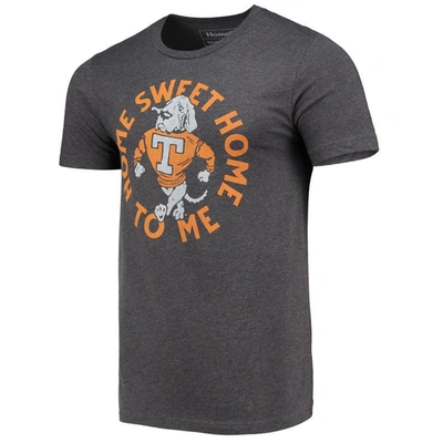 Shop Homefield Heathered Charcoal Tennessee Volunteers Vintage Team T-shirt In Heather Charcoal