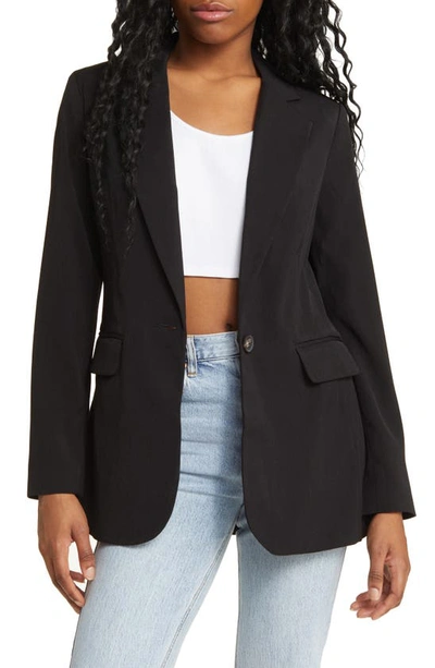 Shop Topshop Tailored Slim Fit Blazer In Black