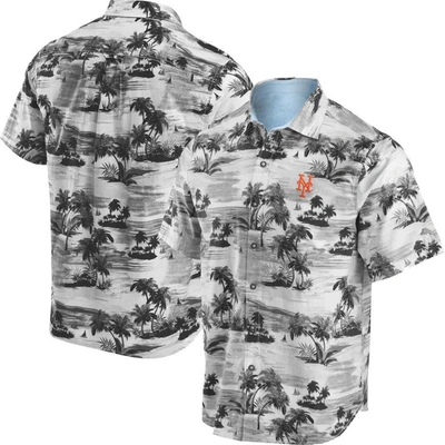 Shop Tommy Bahama Black New York Mets Tropical Horizons Button-up Shirt
