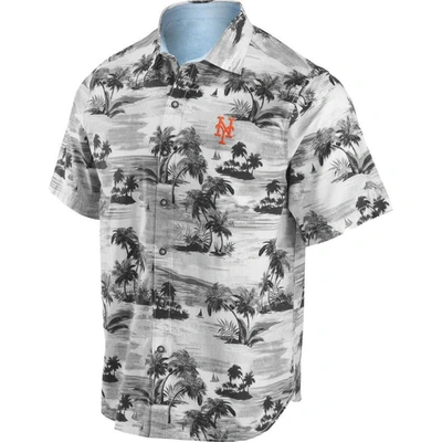 Shop Tommy Bahama Black New York Mets Tropical Horizons Button-up Shirt