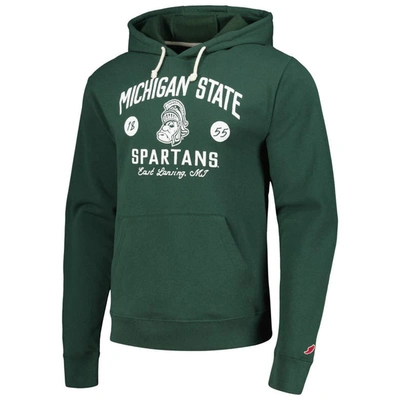 Shop League Collegiate Wear Green Michigan State Spartans Bendy Arch Essential Pullover Hoodie