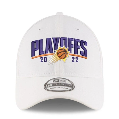 Shop New Era White Phoenix Suns 2022 Nba Playoffs Arch 39thirty Flex Hat
