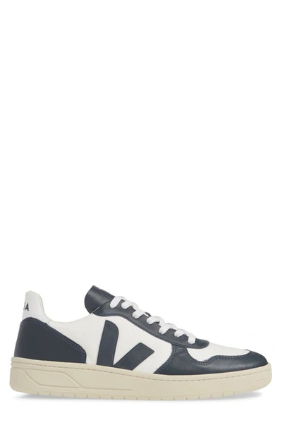 Shop Veja V-10 Low Top Sneaker In Extra White/nautico