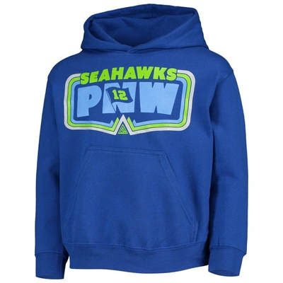 Shop The Great Pnw Youth  Royal Seattle Seahawks Decibel Pullover Hoodie