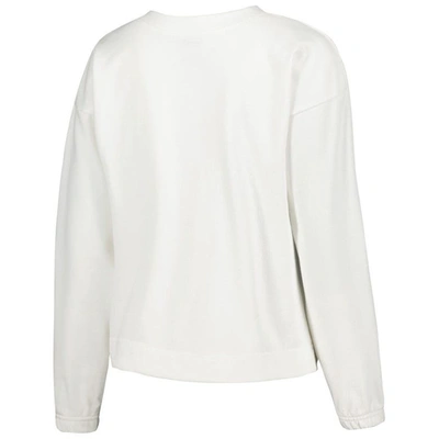 Shop Concepts Sport White Ohio State Buckeyes Sunray Notch Neck Long Sleeve T-shirt & Shorts Set