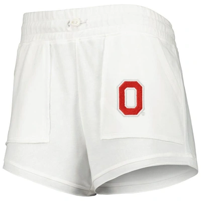 Shop Concepts Sport White Ohio State Buckeyes Sunray Notch Neck Long Sleeve T-shirt & Shorts Set