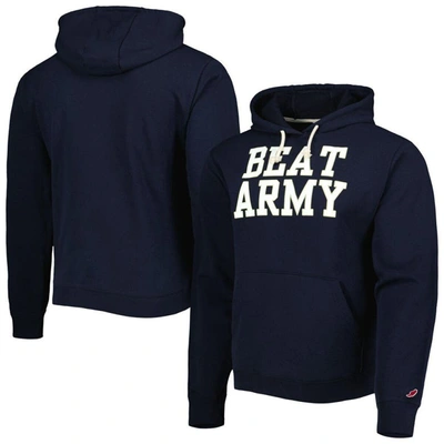 Shop League Collegiate Wear Navy Navy Midshipmen Local Essential Fleece Pullover Hoodie