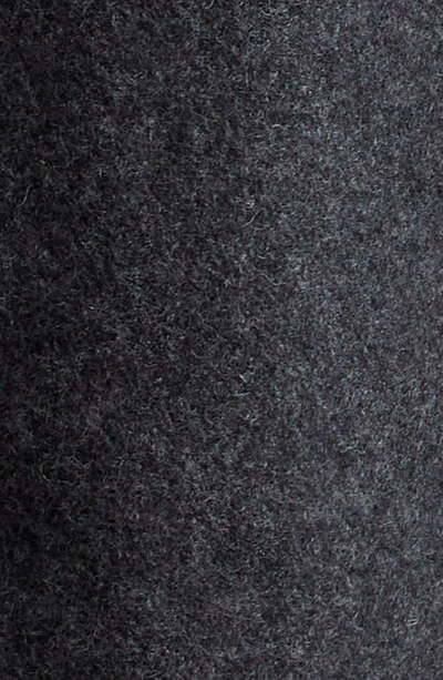 Shop Comme Des Garçons Comme Des Garçons Double Breasted Melton Wool Coat In Charcoal Grey