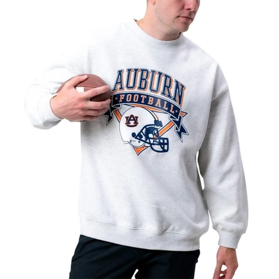 Shop Established & Co. Ash Auburn Tigers Logo Pullover Sweatshirt