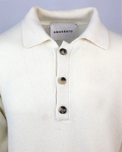 Shop Amaranto Amaránto Sweater In Ivory